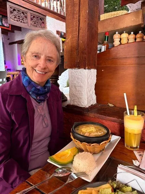 Lunch with the group in Boyacá
